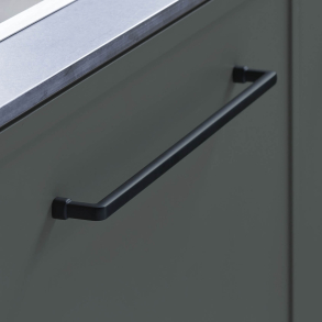 Furnipart cabinet handle - Brushed matt black - Model Station - cc