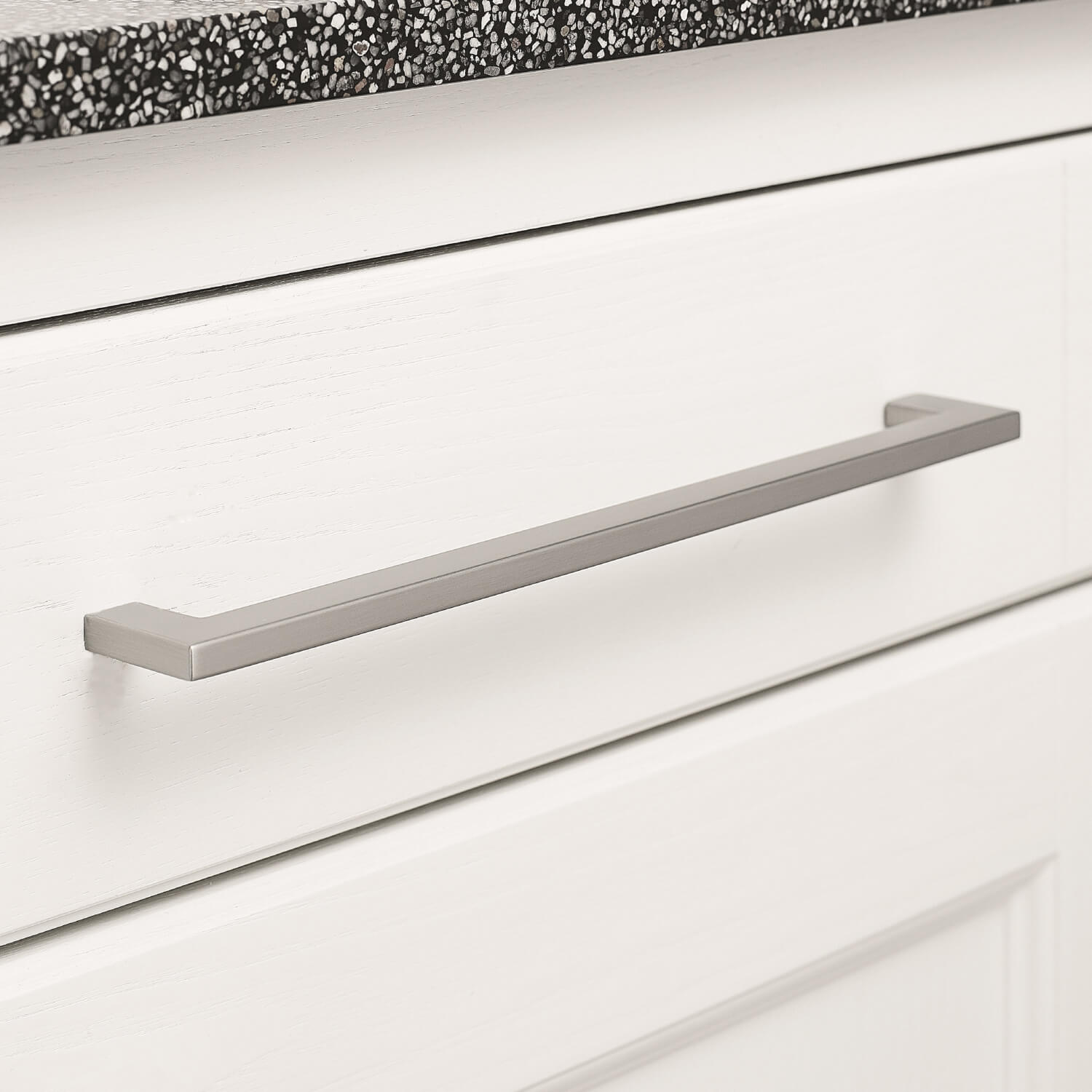 Furnipart Furniture handle - Brushed steel - Model FLAT - Cabinet handles -  VillaHus