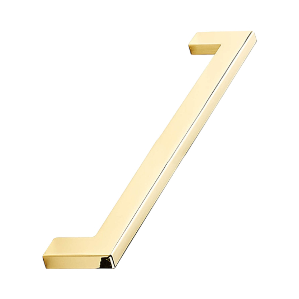 Furnipart Uchwyty meblowe - Polerowany mosi&#261;dz - Model FLAT