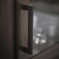 Furnipart Cabinet Handle - Black brown - Model FLAT