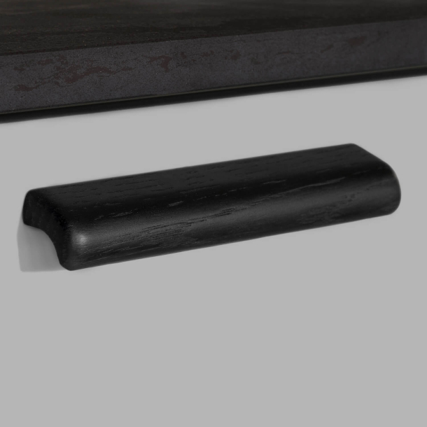 Furnipart Uchwyty meblowe - Czarne drewno jesionowe - Model Glove