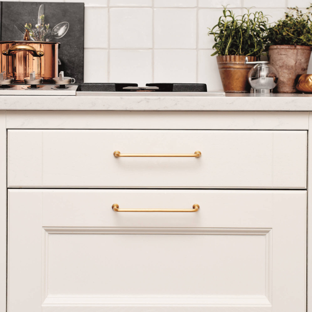 Furnipart cabinet handle - Brushed brass - Model Lounge