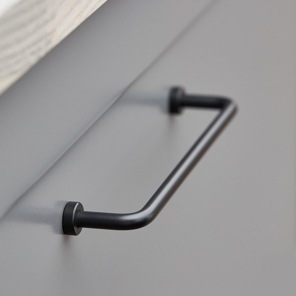 Furnipart cabinet handle - Matt black - Model Lounge