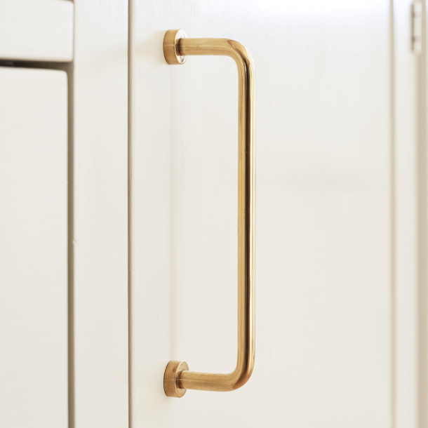 Furnipart cabinet handle - Untreated polished brass - Model Lounge