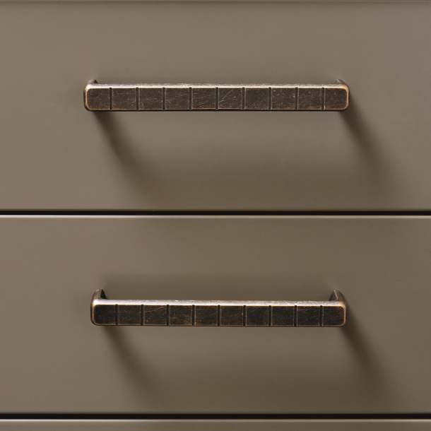 Furnipart cabinet handle - Antique brown - Model Sidewalk