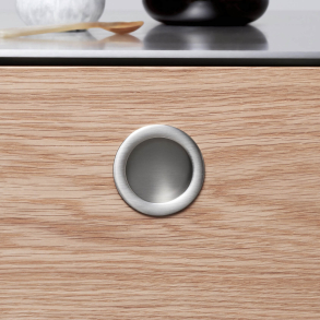 Furnipart Skjutdrrshandtag - Borstat stl - Modell Tub Round