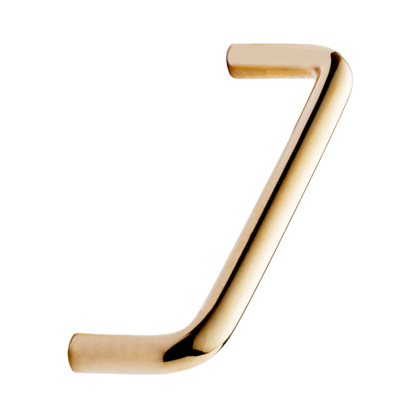 Furnipart cabinet handle - Polished Brass - Model Tubular - cc96 mm