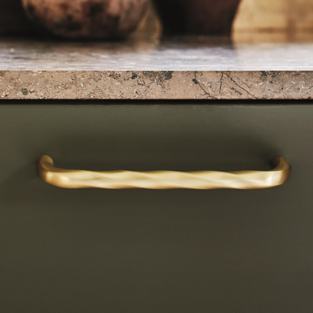 Furnipart cabinet handle - Brushed gold - Model Twirl