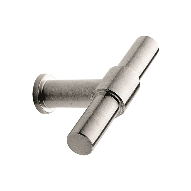 Furnipart T-bar cabinet Handle - Brushed steel - Model Knot