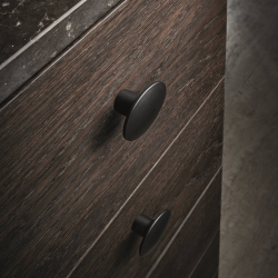Furnipart Cabinet Knob - Matt black - Model Dome