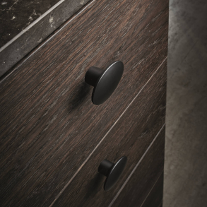 Gałka meblowa - Furnipart - Matowa czerń - Model Dome