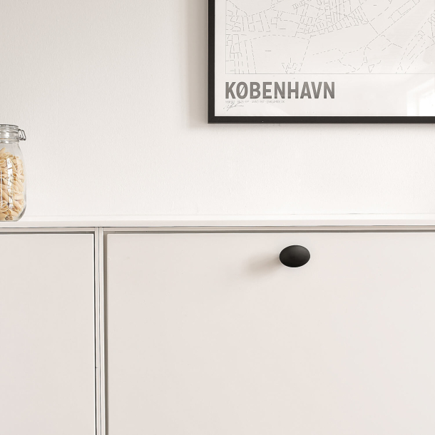 Furnipart Cabinet Knob - Matt black - Model Dome