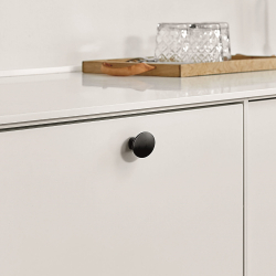 Furnipart Cabinet Knob - Matt black - Model Dome