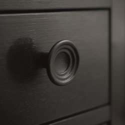 Furnipart Cabinet knob - Black - Model Fleur