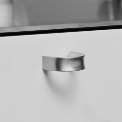 Furnipart Cabinet knob - Brushed steel - Model Inside