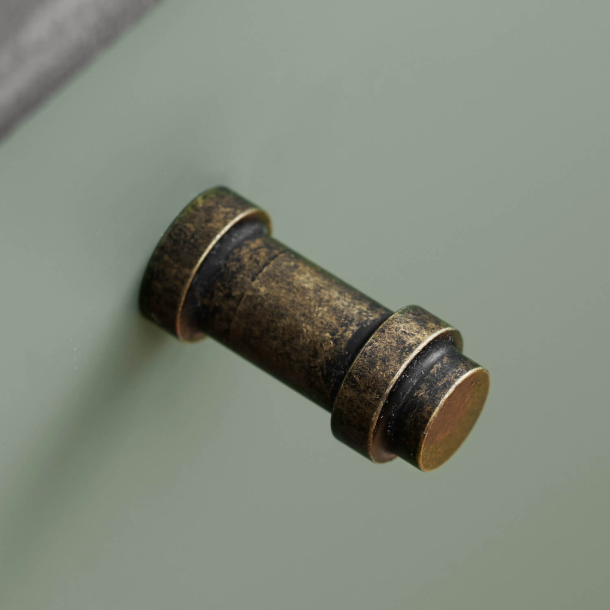 Furnipart Cabinet Knob - Antique brass - Model Pillar