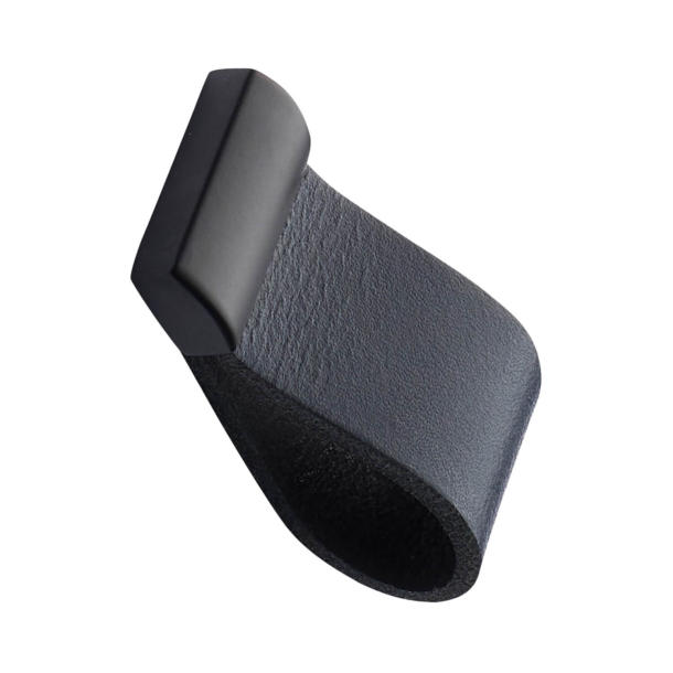 Furnipart Cabinet Knob - Marine Blue leather / Black - Model Strap