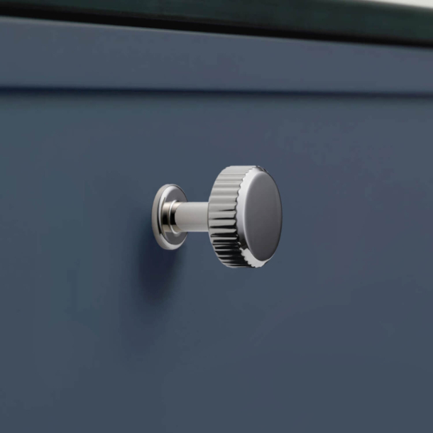Furnipart Cabinet knob - Bright nickel - Model Villa Round