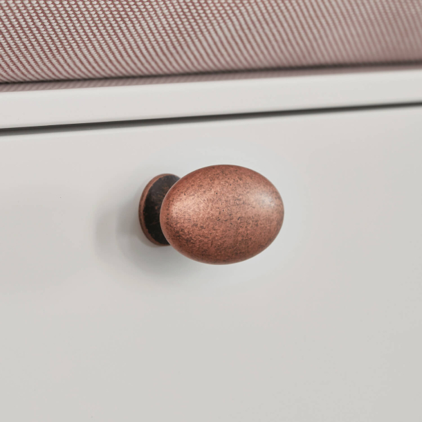 Furnipart Möbelknopf - Antikes Kupfer - Modell Oval SImple