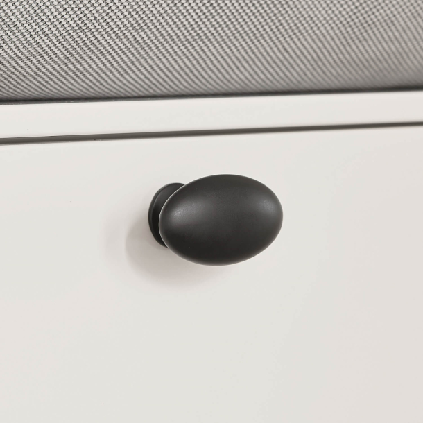 Furnipart Cabinet Knob - Matt black - Model Oval SImple