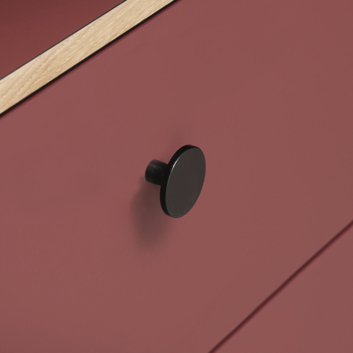 Cabinet knob POLARIS - Brushed brass without lacquer - 29 mm