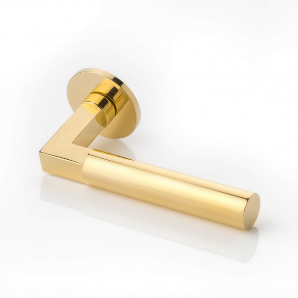 Joseph Giles Door handle - Polished brass - Model LV1086