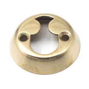 Cylinderring - Indvendig Rokoko - Brstet messing - 20 mm