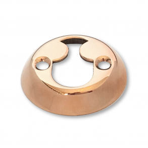 Cylinderring - Indvendig Rokoko - Poleret kobber - 20 mm