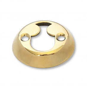 Cylinderring - Indvendig Rokoko - Messing uden lak - 20 mm