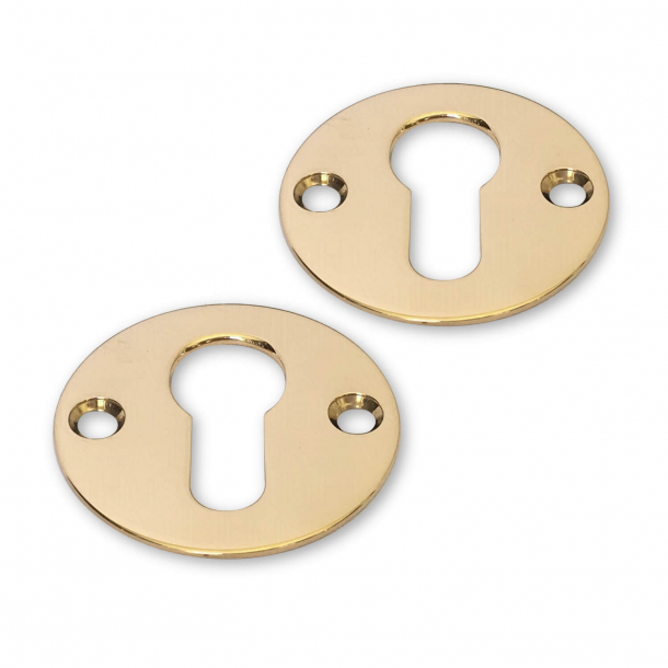 Cylinder Ring - Polished Brass - Euro Profile lock - 2mm