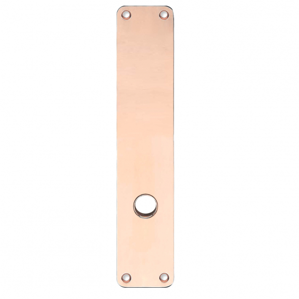 Backplate with grip hole - Copper without lacquered - 220 x 45 x 2 mm