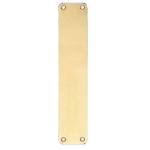 Langskilte - Messing uden lak - Blindskilt - 220x45x2 mm