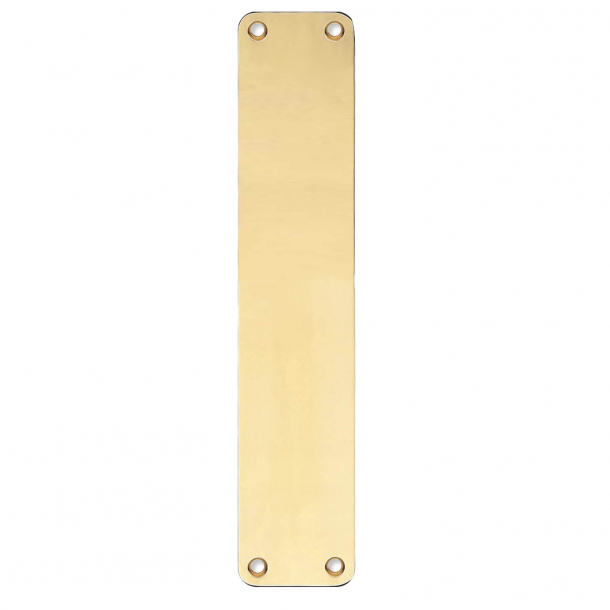 Backplate - Brass without lacquer - Blind sign - 220x45x2 mm