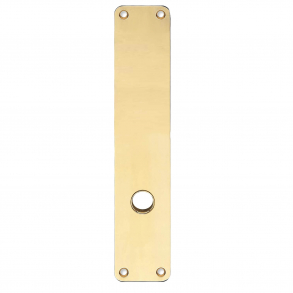 Backplate with grip hole - Brass without lacquered - 220 x 45 x 2 mm