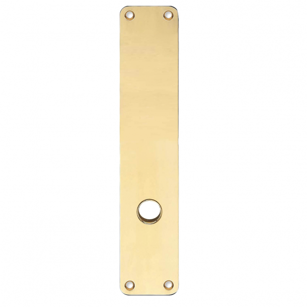 Backplate with grip hole - Brass without lacquered - 220 x 45 x 2 mm