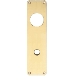 Arne Jacobsen drhndtag - AJ drgreb - Messing - Langskilt cylinderls ude og inde