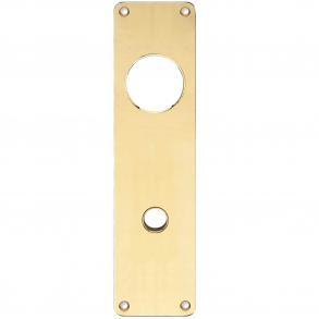 Lngskylt - Mssing utan lack - Grebshole 16 och Hl fr cylinderring - 235 x 55 mm