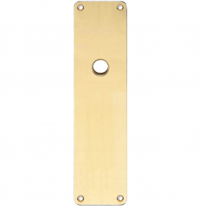 Backplate - Brass without lacquer - RUKO - door handle hole 16 - 235x55x2 mm
