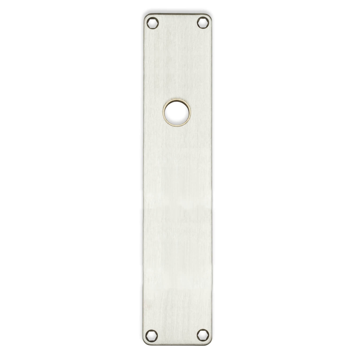 Backplate - Brushed stainless steel - door handle hole ø16