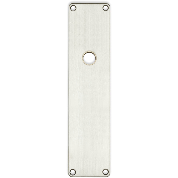Backplate - Brushed stainless steel - Handle hole 16 - 235x55x2 mm