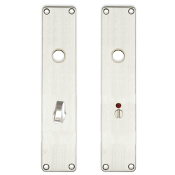 Arne Jacobsen drhndtag - Langskilt med toiletbestning - Brstet stl - Lille model - cc72mm