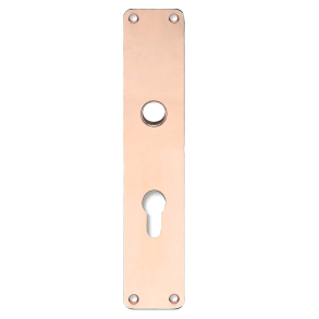 Szyld długi pod wkładkę Euro Profile - cc72mm - Miedź nielakierowana - �16 - 235x55x2 mm