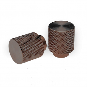 M�belknopp - Brunad m�ssing - Villa Workshop - 20 mm x 25 mm