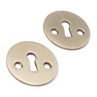 Schlsselrosetten - Messing gebrstet - Classic - d line - cc27mm