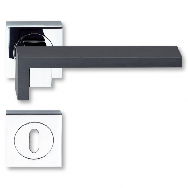Door handle - Chrome Plated / Graphite - Model Graphite