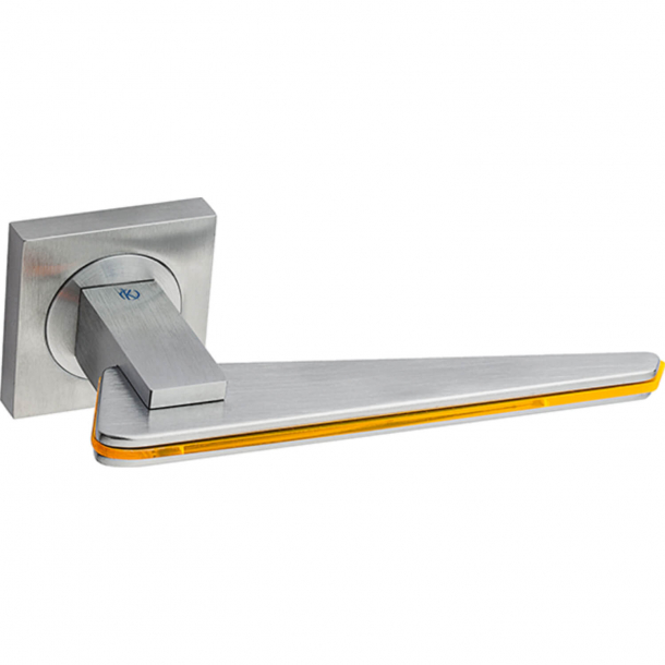 Door handle - Satin Chrome / Square rosette - TRATTO