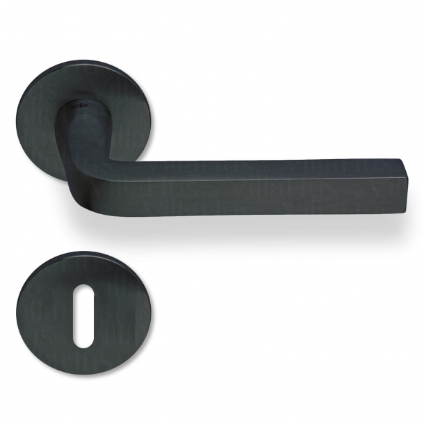 Door handle - Interior - Matt black - Model MILANO