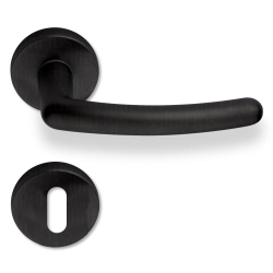 Door handle interior - Rosettes and Escutcheons - Mat black - Model BRUGES