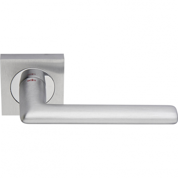 Door handle, Satin/Polished Chrome, Interior, VERONA SQUARE