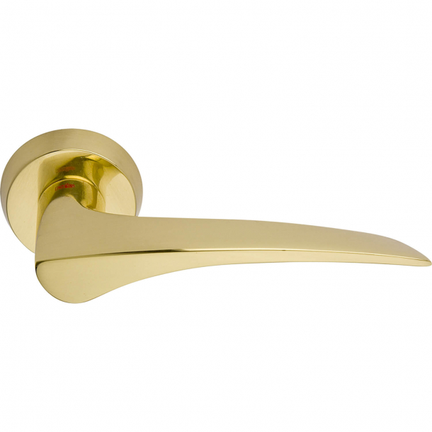 RDS door handle - polished brass - Model ELBA